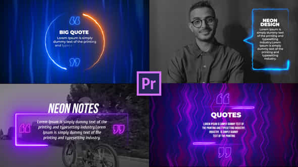 Neon Quotes - VideoHive 28914028