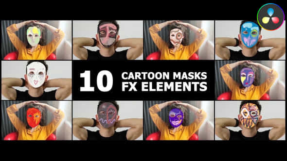 Cartoon Masks - VideoHive 47249781