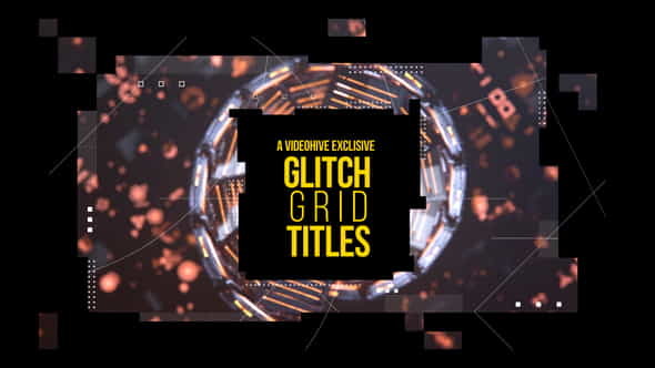 Glitch Grid Titles - VideoHive 22351560