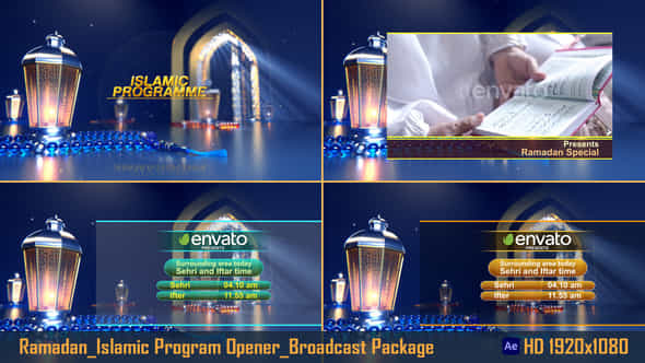 Ramadan Islamic Program Opener Broadcast Package - VideoHive 43384224