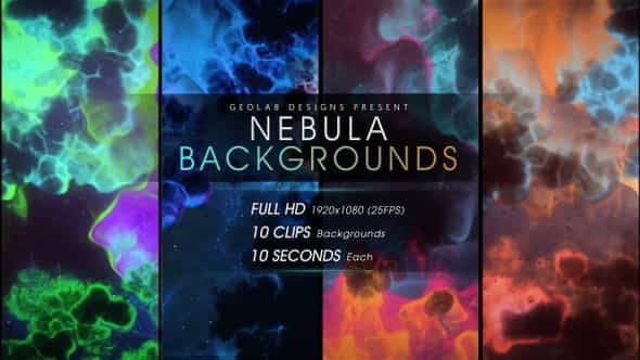 Nebula Backgrounds - VideoHive 24259400
