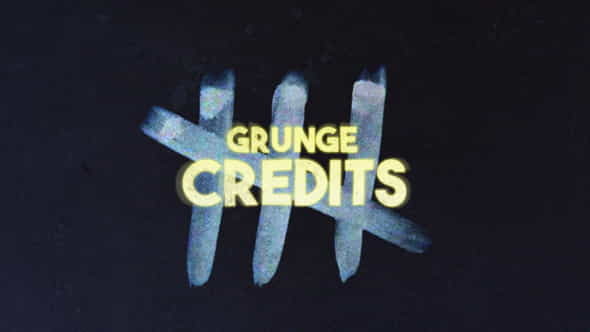 Grunge Credits - VideoHive 24711804