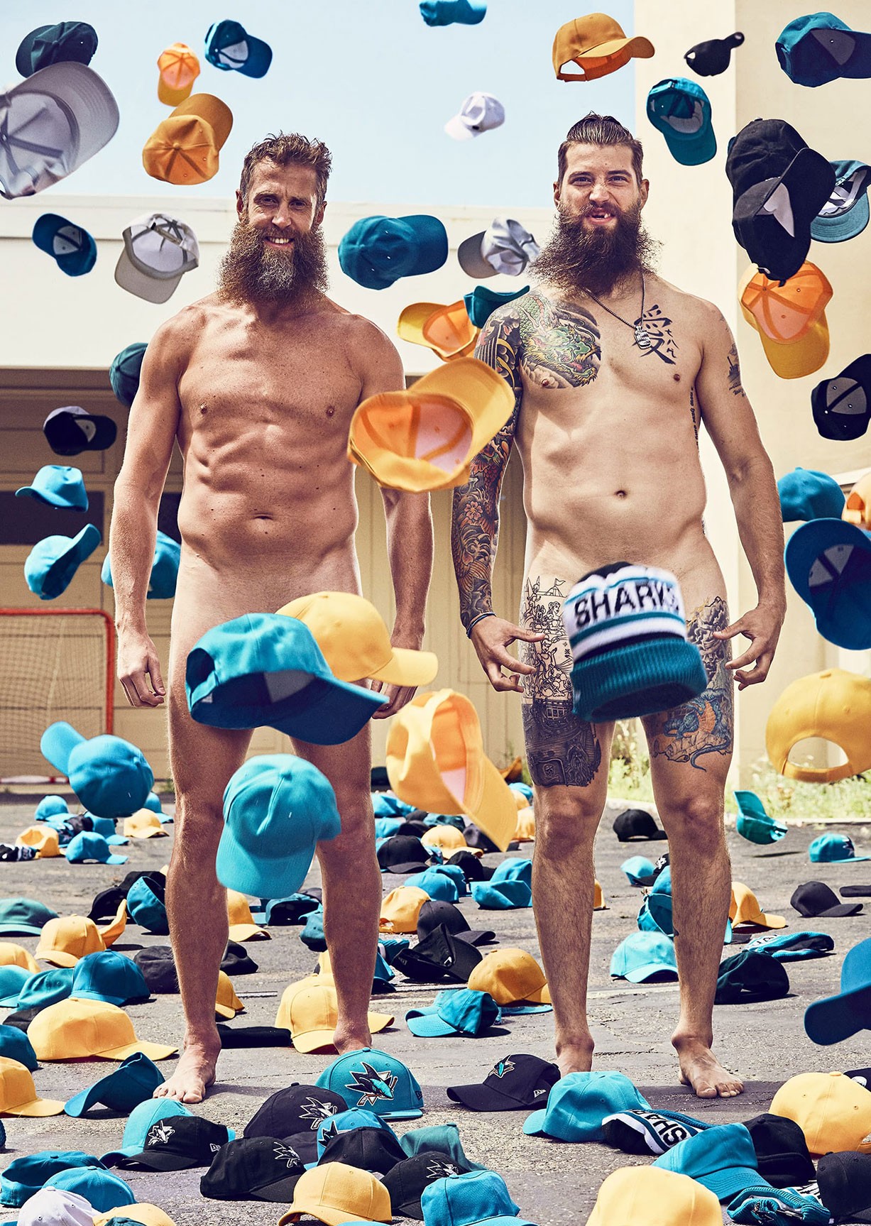 Joe Thornton and Brent Burns - ESPN The Body Issue 2017 / photo by Ramona Rosales Joe Thornton and Brent Burns - ESPN The Body Issue 2017 / photo by Ramona Rosales