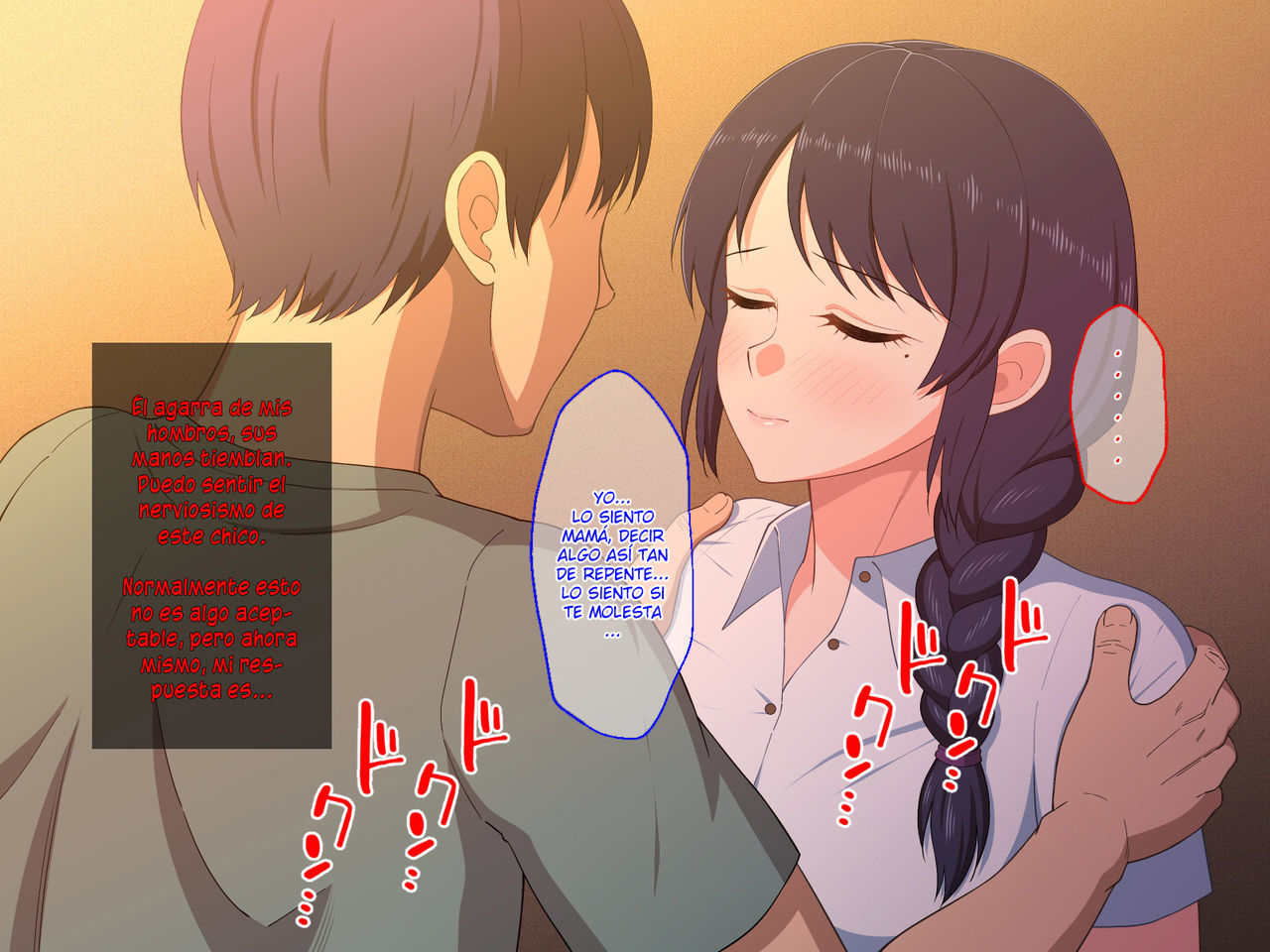 [Haruharutei] Sabishigari Bijin Haha wa Musuko to no Aiyoku Sex ni Oboreru [Spanish]