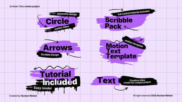 Scribble Text Animation - VideoHive 59185325