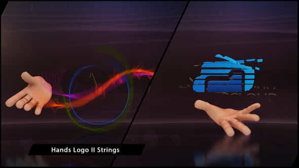 Hands Logo II Strings - VideoHive 5924115