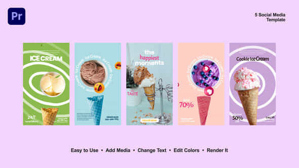 Ice Cream Instagram Reels - VideoHive 53394517