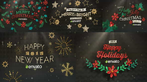 Hanging Holiday Greetings Pack - VideoHive 9575423