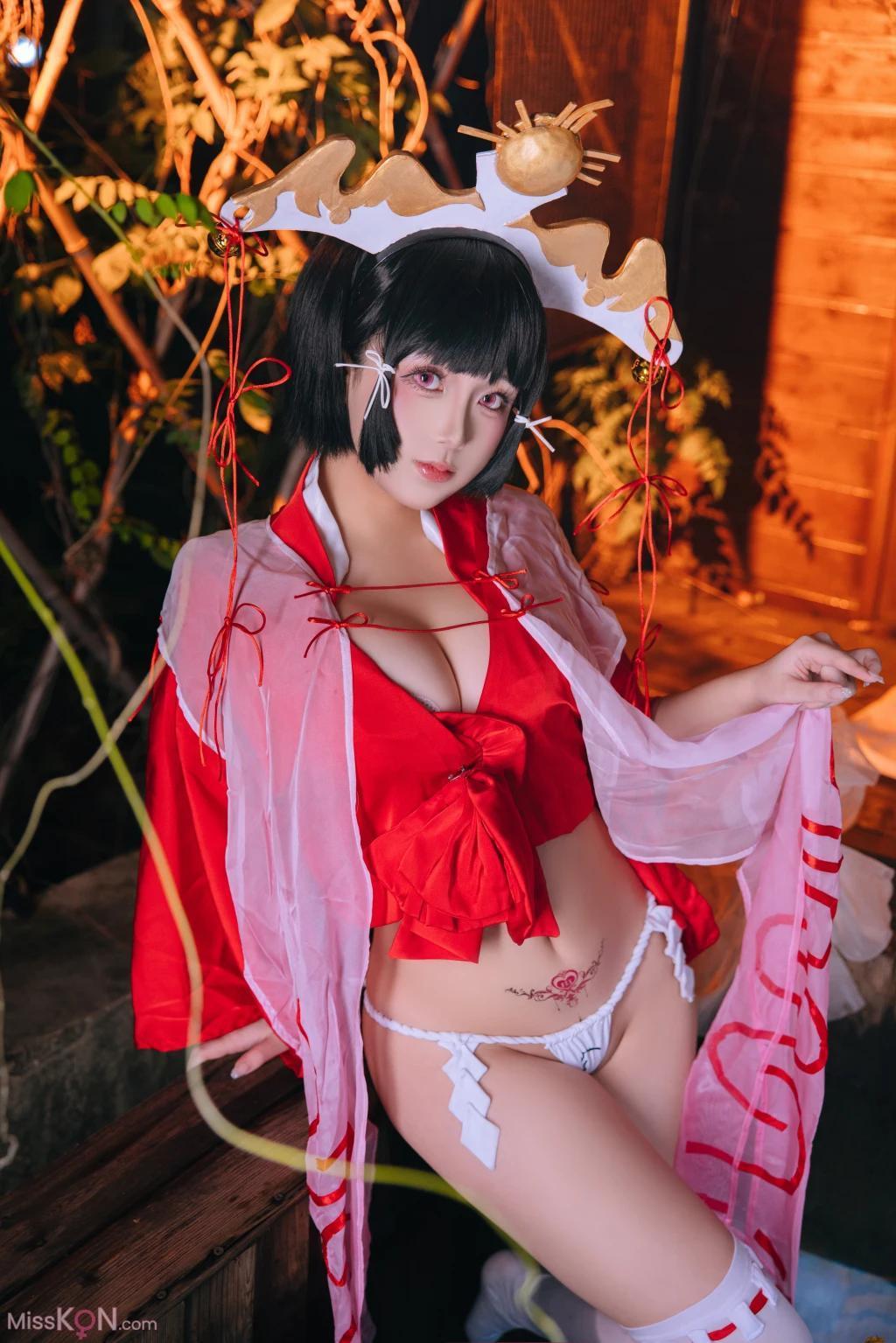 Coser@日奈娇: 辉夜巫女 (130 photos )(22)