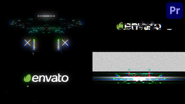 Real Glitch Logo For Premiere Pro - VideoHive 50238886