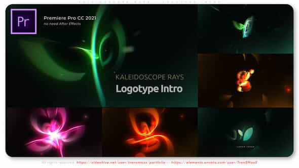 Kaleidoscope Rays Logotype Intro - VideoHive 52362011