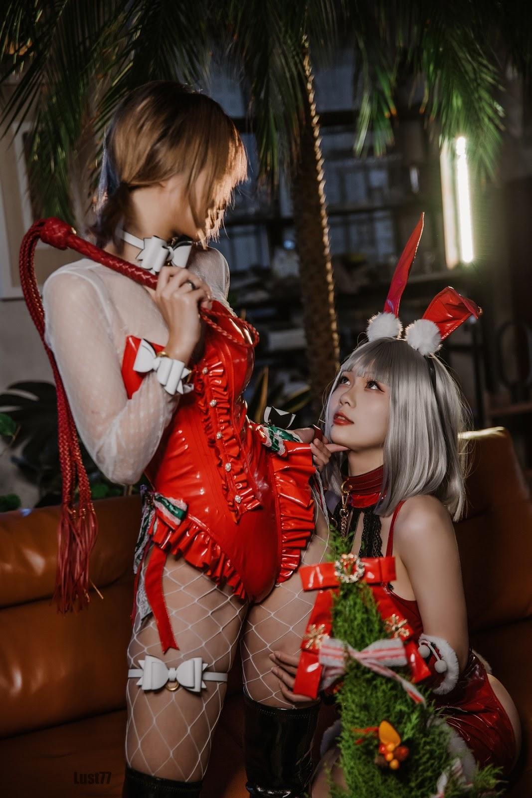 Cosplay 柒柒要乖哦 圣诞双兔(1)