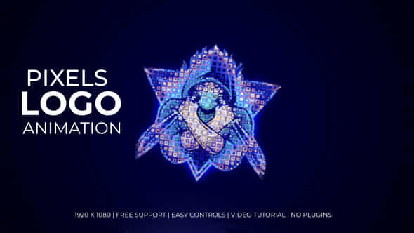 Pixel Logo Reveal - VideoHive 56566501