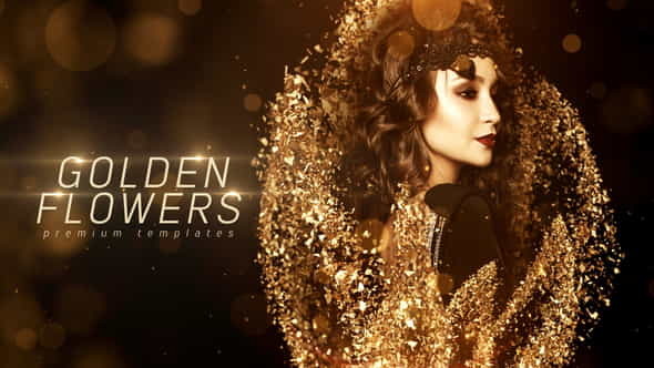 Golden Flowers - VideoHive 30240071