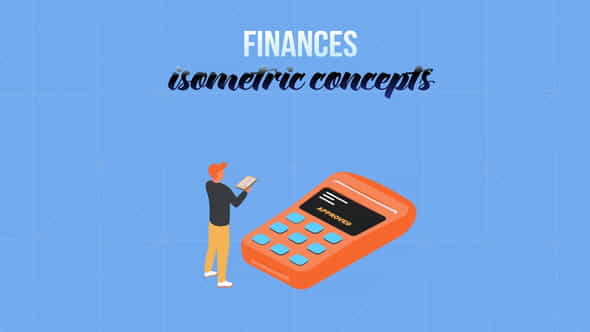 Finances - Isometric Concept - VideoHive 28231983