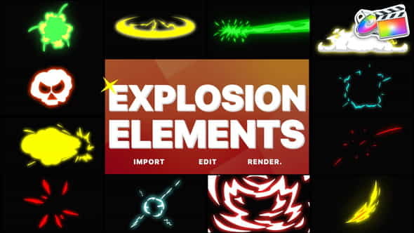 Explosion Elements | FCPX - VideoHive 29001489