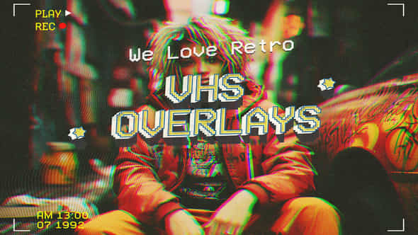 Vhs Vintage Overlays Pack - VideoHive 57932476