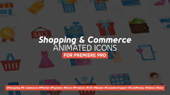 Shopping and Commerce Modern Flat - VideoHive 27775802