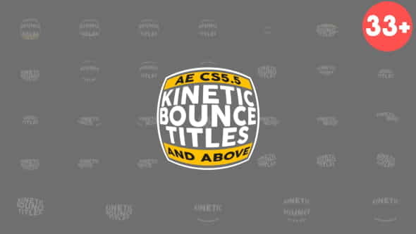 Kinetic Bounce Titles Pack - VideoHive 20035904