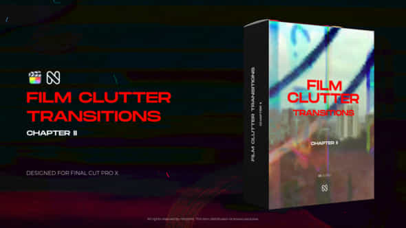 Film Clutter Transitions Vol 02 For Final Cut Pro X - VideoHive 50951176