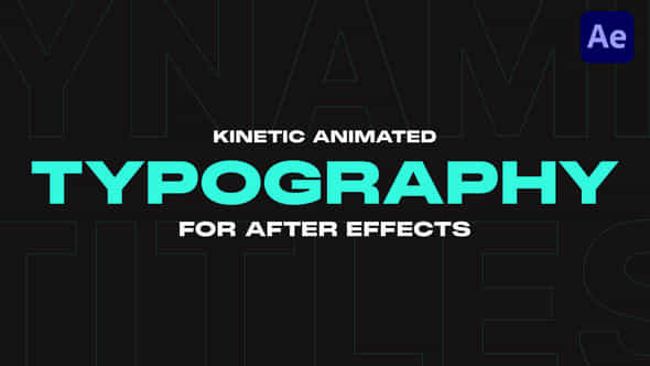 Kinetic Title Pack - VideoHive 54840857