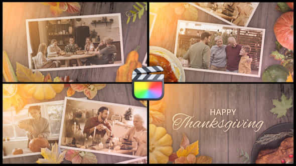 Thanksgiving Day Slideshow - VideoHive 48146833