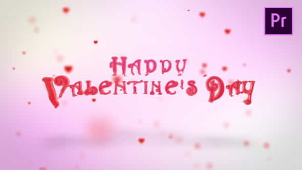 Valentine Hearts Logo Reveal - VideoHive 30215854