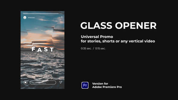 Vertical Glass Opener For Stories - VideoHive 40241024