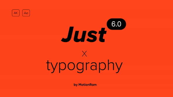 Just Typography 6.0 - VideoHive 36215828