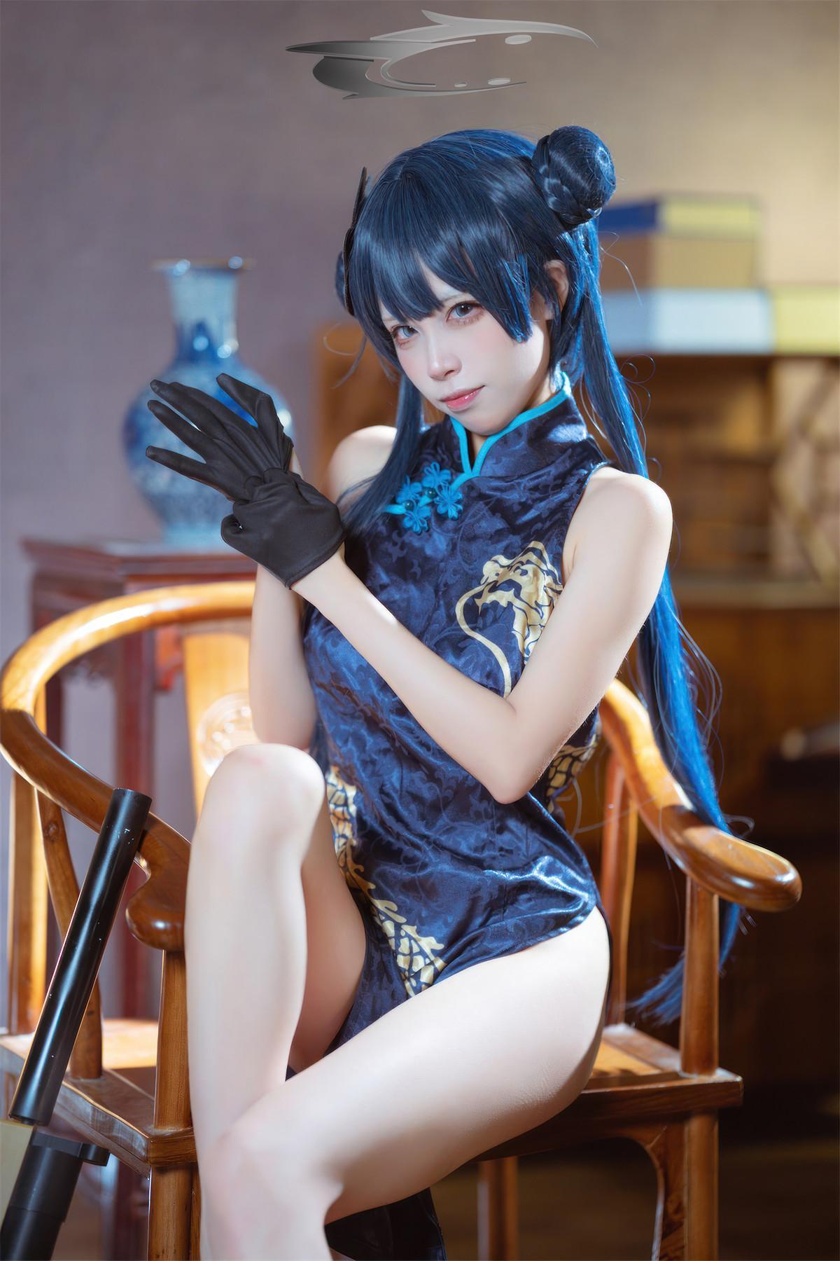 Cosplay 是三不是世w 碧蓝档案 妃咲旗袍(42)