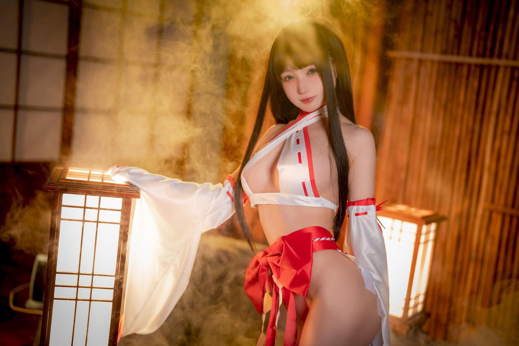 [福利女神cosplay] 桜井宁宁 - 纯洁巫女/61P(28)