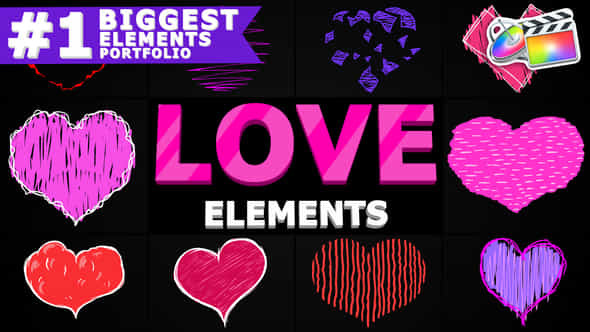 Cartoon Hearts - VideoHive 25691395