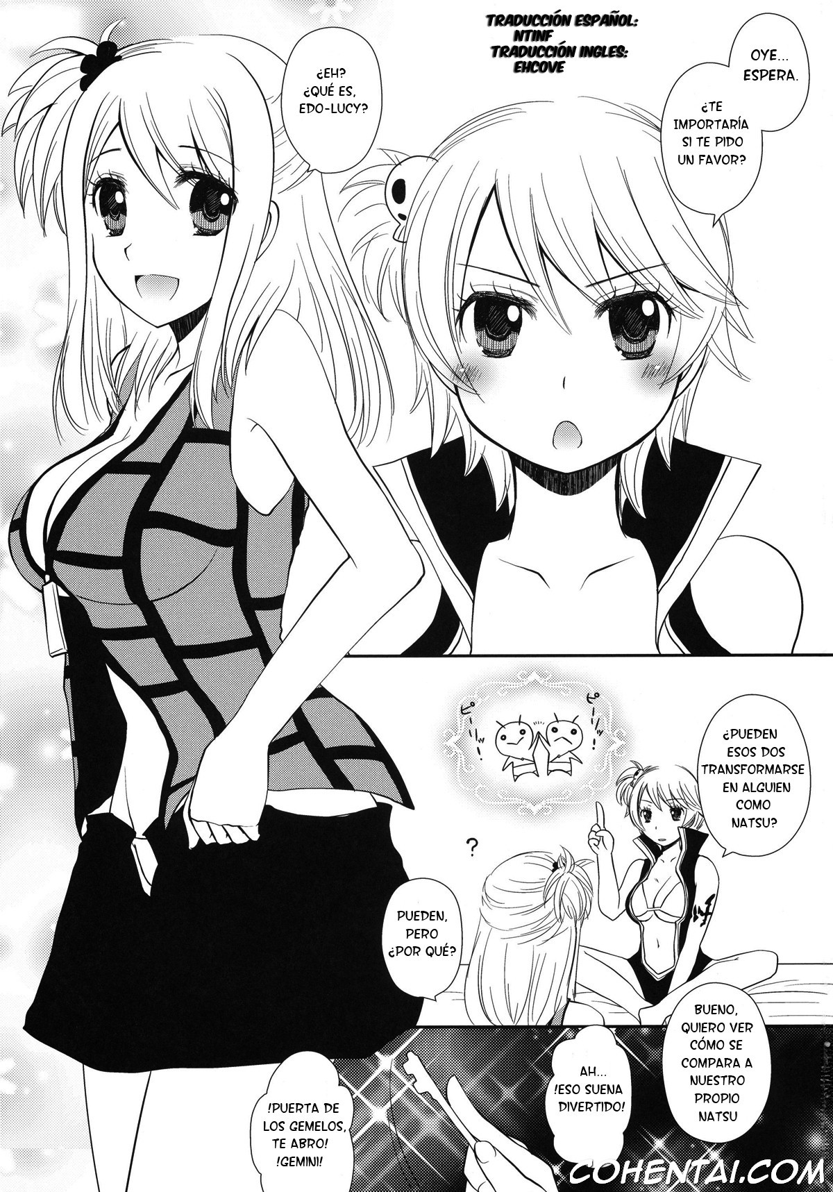 Double Lucy (Fairy Tail) xxx comics manga porno doujin hentai español sexo 