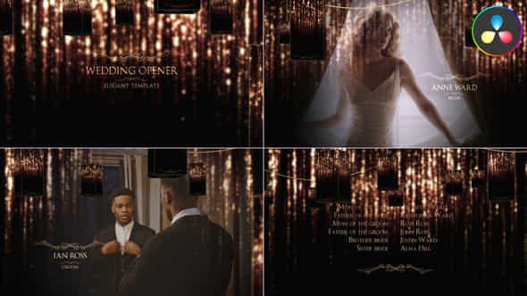 Wedding Opener For Davinci Resolve - VideoHive 51677602