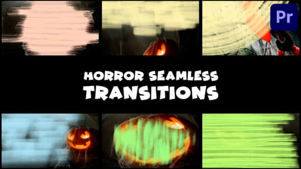 Horror Seamless Transitions Premiere Pro - VideoHive 48636191