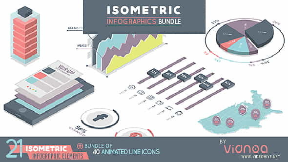 Isometric Infographics Bundle | Infographics - VideoHive 19743356
