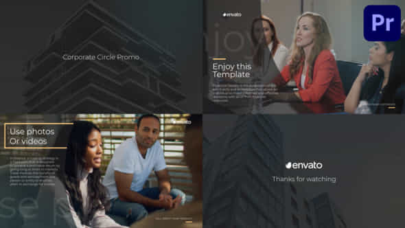 Corporate Circle Promo For Premiere Pro - VideoHive 48824140