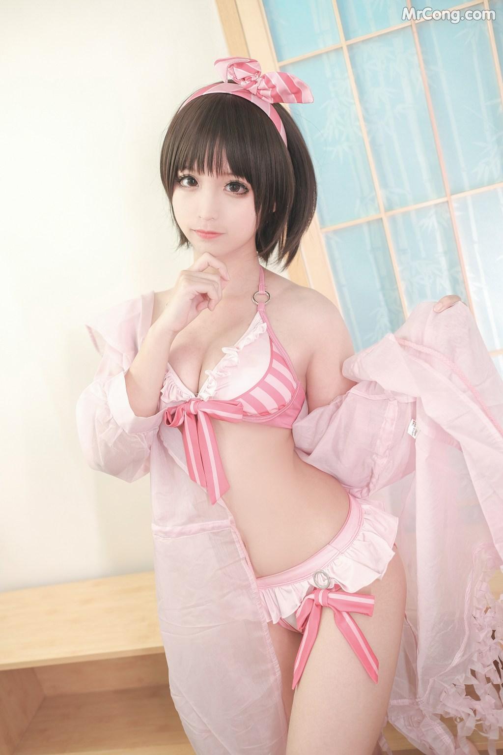 Coser@蠢沫沫 (chunmomo) Vol.020: 加藤惠泳装 (40 photos)