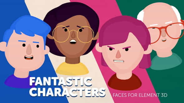 Fantastic Characters - Faces for - VideoHive 35646665