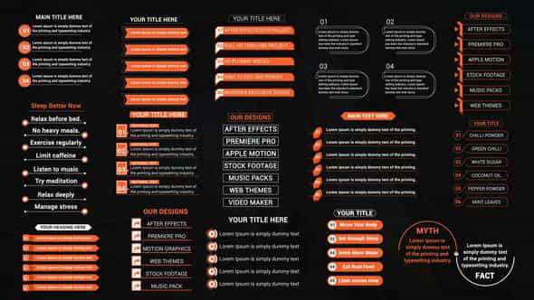 List Titles Pack - VideoHive 59060536