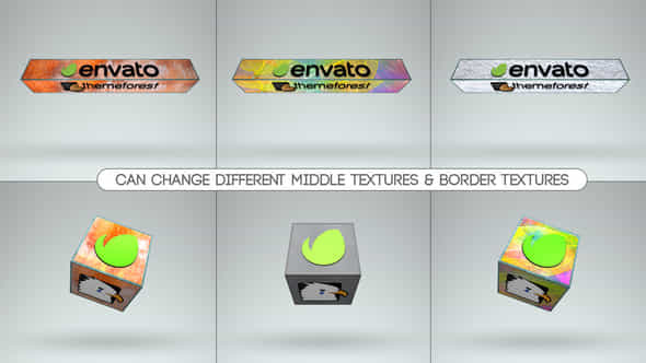 3D Textured Logo Boxes Premiere Pro - VideoHive 47834169