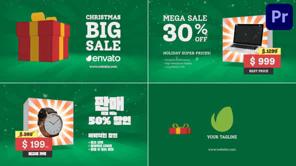 Christmas Sale Premiere Pro Mogrt - VideoHive 49482775