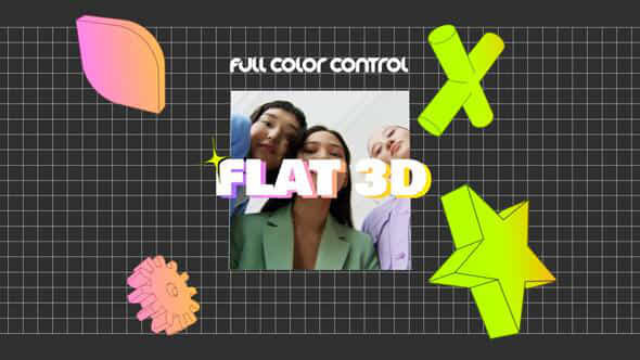 Flat 3D Pop - VideoHive 43433945