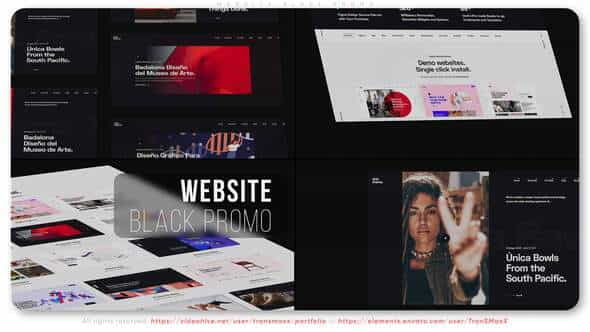 Website Black Promo - VideoHive 31478747