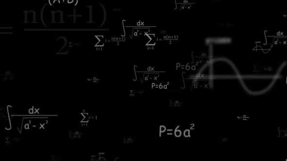 Flying Formulas And Equations - VideoHive 34614067