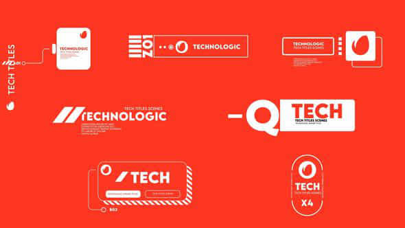 Technological Titles - VideoHive 47626177