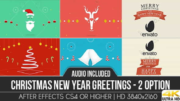 Christmas New Year Greetings - VideoHive 13605115