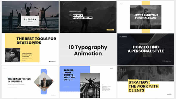 10 Typography Animation - VideoHive 54300917