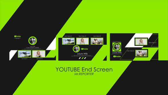 Youtube Channel End Screen Ver 5 - VideoHive 55569888