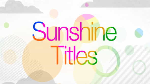 Sunshine Titles - VideoHive 12815285